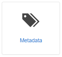 the metadata icon in site management