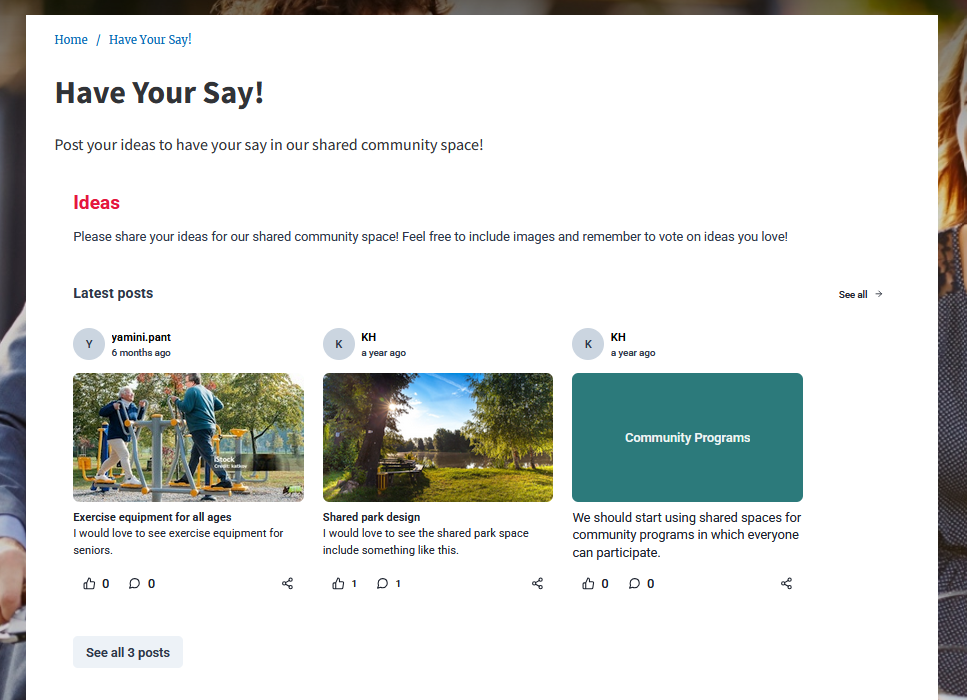 engagement tool embed example