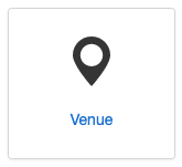The venue settings icon is a map pin