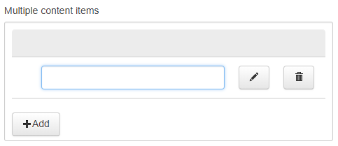 A multiple content field.