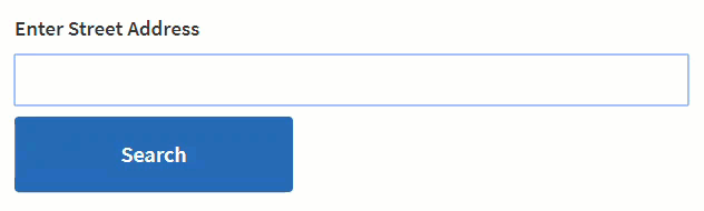 a gif of a user entering an address in the address search bar