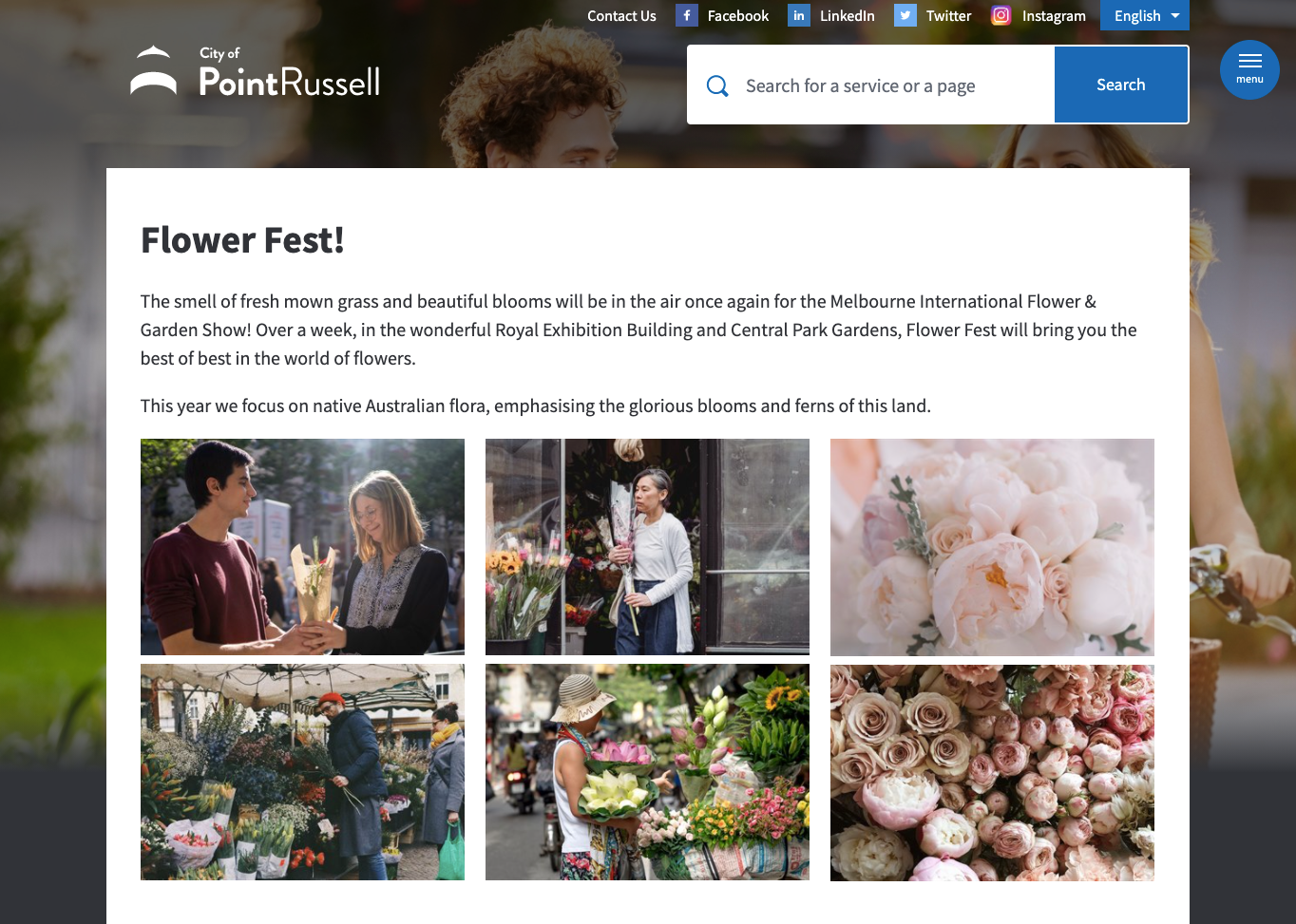 an example of an image gallery