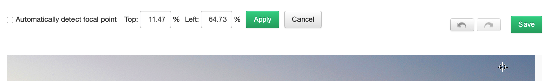 The focal point menu
