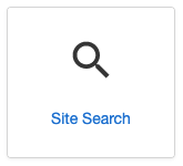 the site search icon in site management