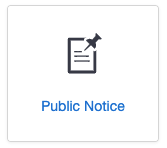 Public notices icon